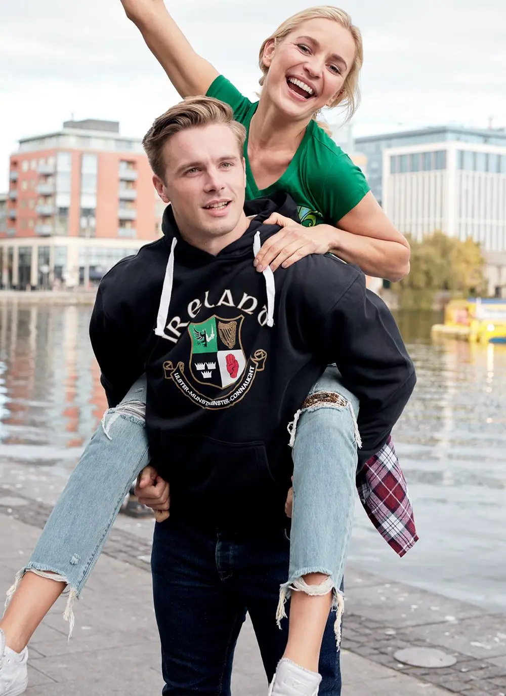 Unisex Ireland Four Province Crest Hoodie