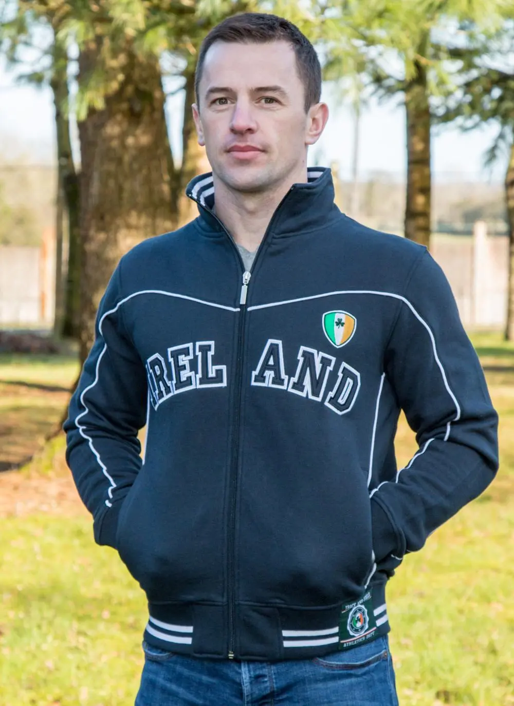 Unisex Ireland Full Zip Sweater