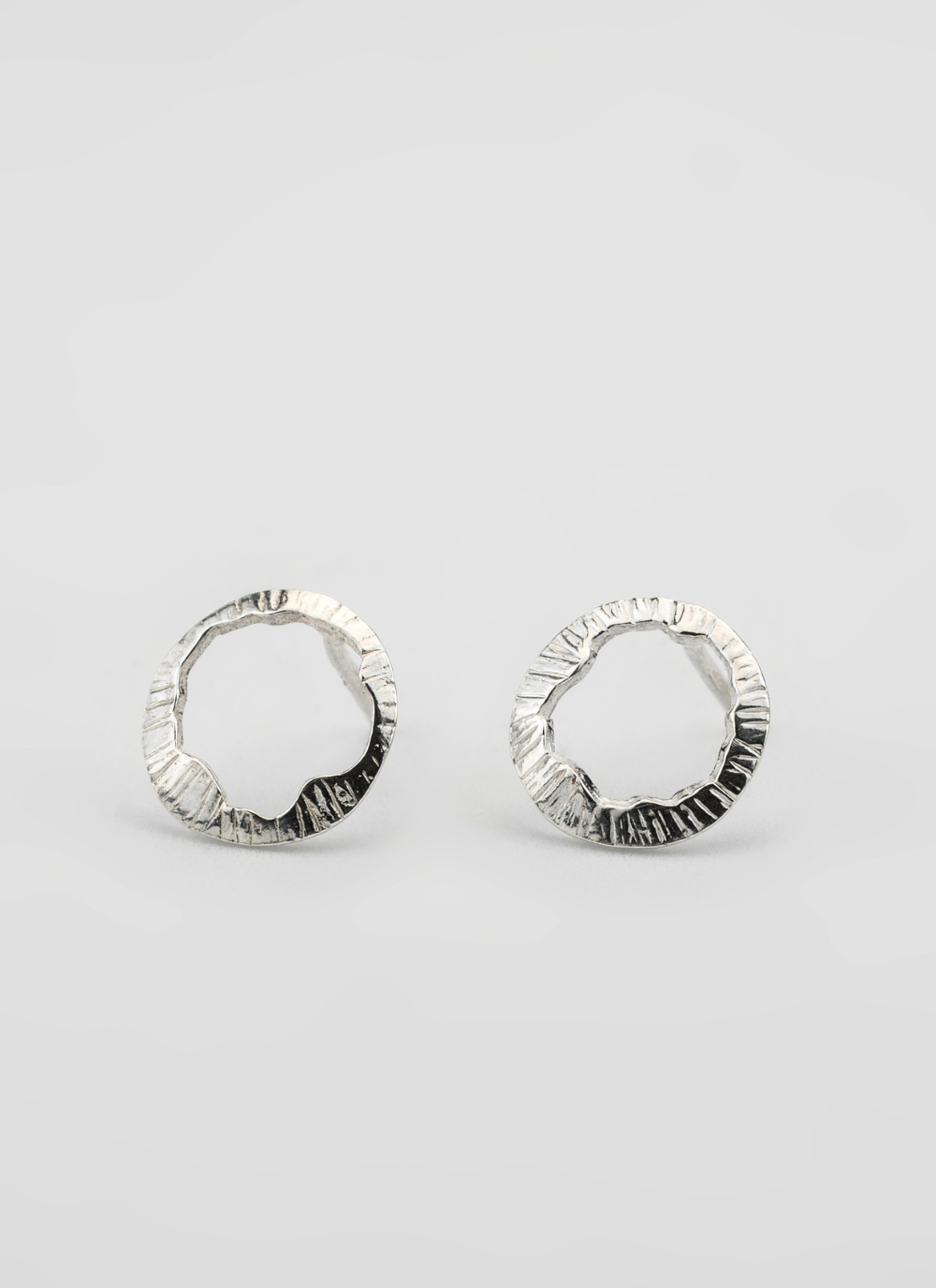 Sterling Silver Small Shell Stud Earrings