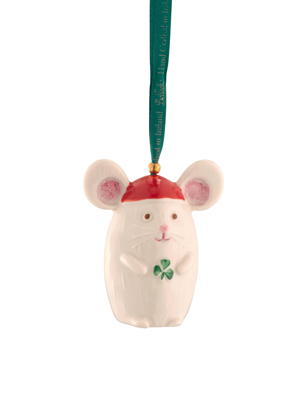 Belleek Not A Creature Is Stirring Christmas Tree Ornament