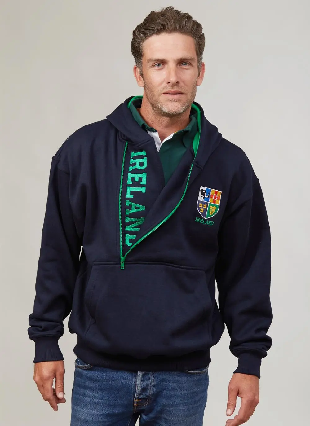 Ireland Four Provinces Half Zip Hoodie