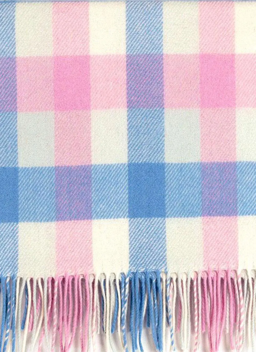 Baby Check Lambswool Wrap