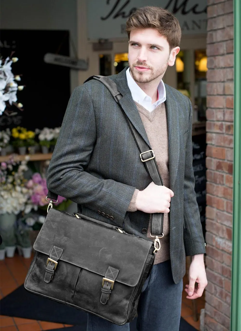 Men's Leather Satchel