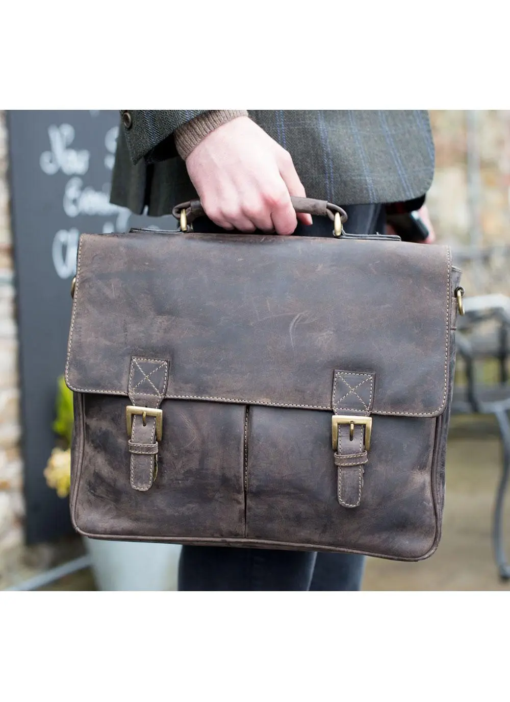 Men's Leather Satchel