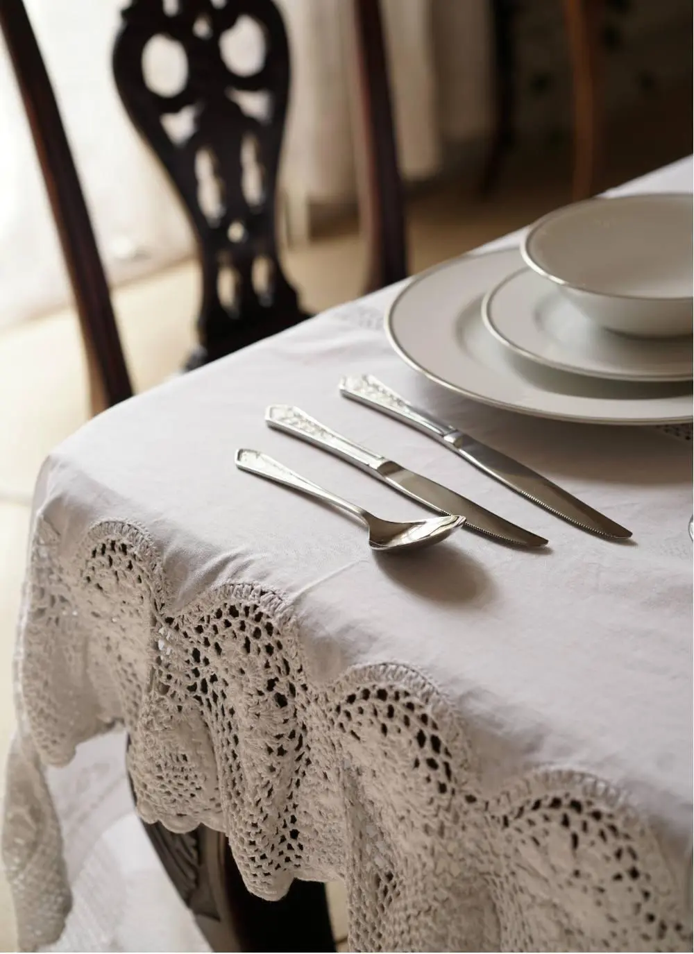 Vintage Crochet Tablecloth