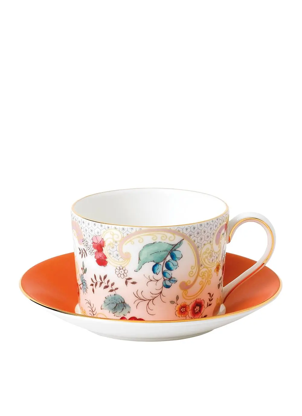 Wedgwood Wonderlust Rococo Flowers Teacup & Saucer