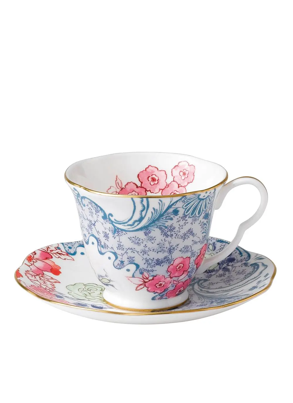 Wedgwood Butterfly Pink Teacup and Saucer 