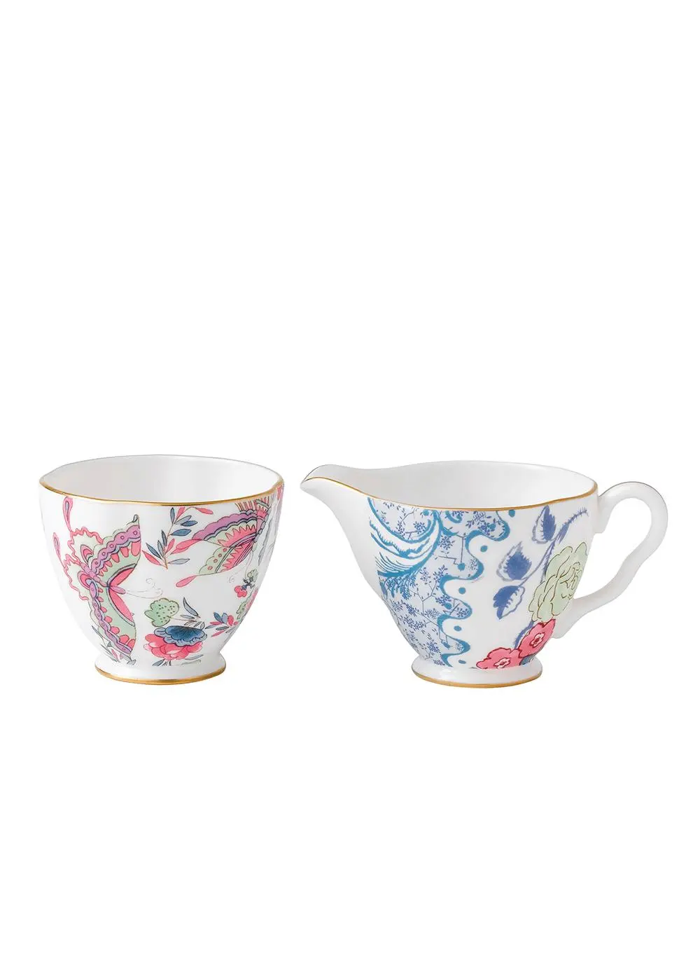 Wedgwood Butterfly Bloom Cream and Sugar