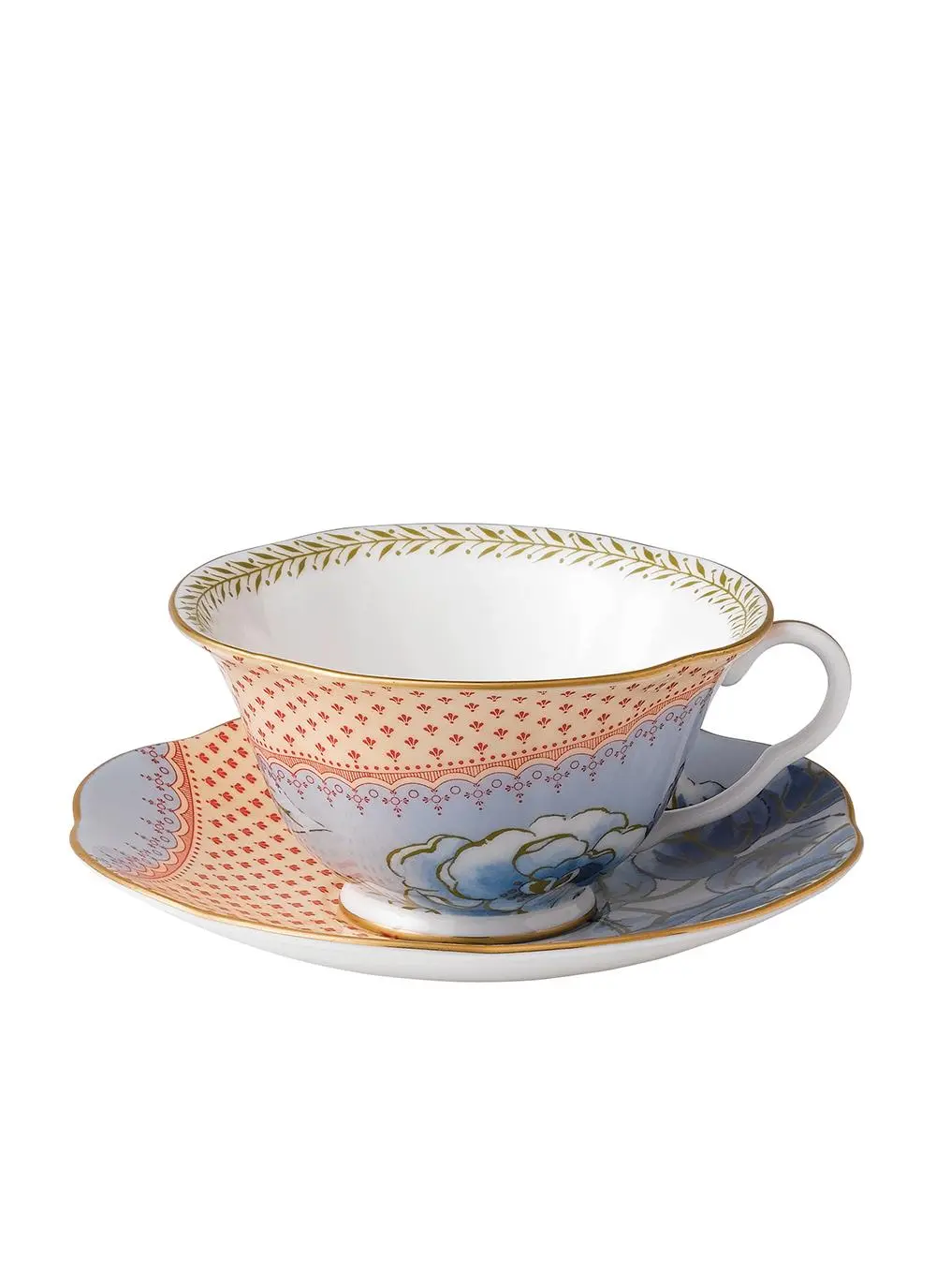 Wedgwood Butterfly Blue Teacup and Saucer 