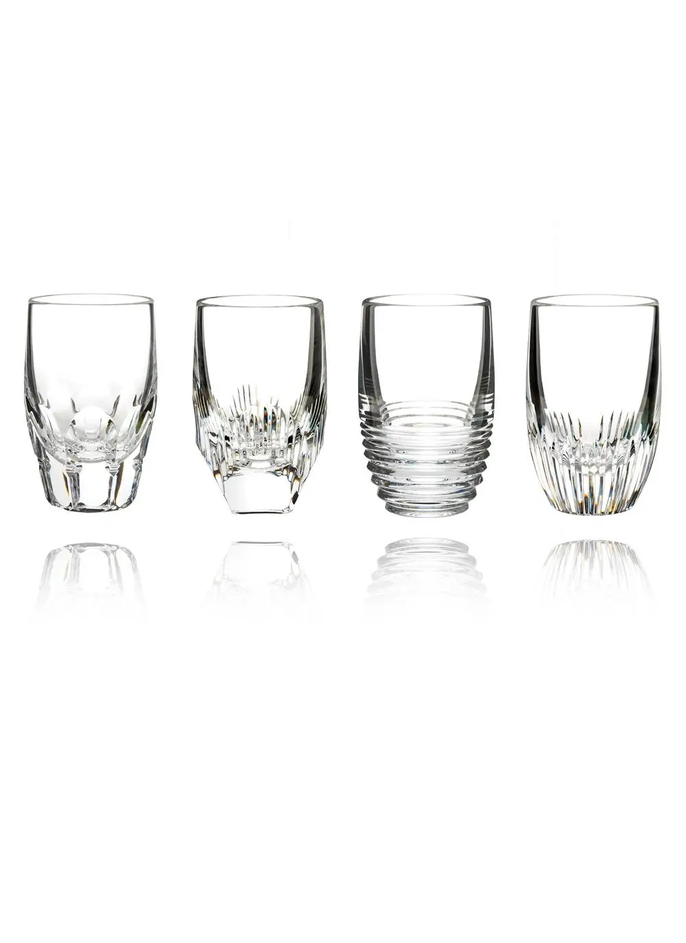 Waterford Crystal Mixology Assorted Clear Shot Glass, Set of 4