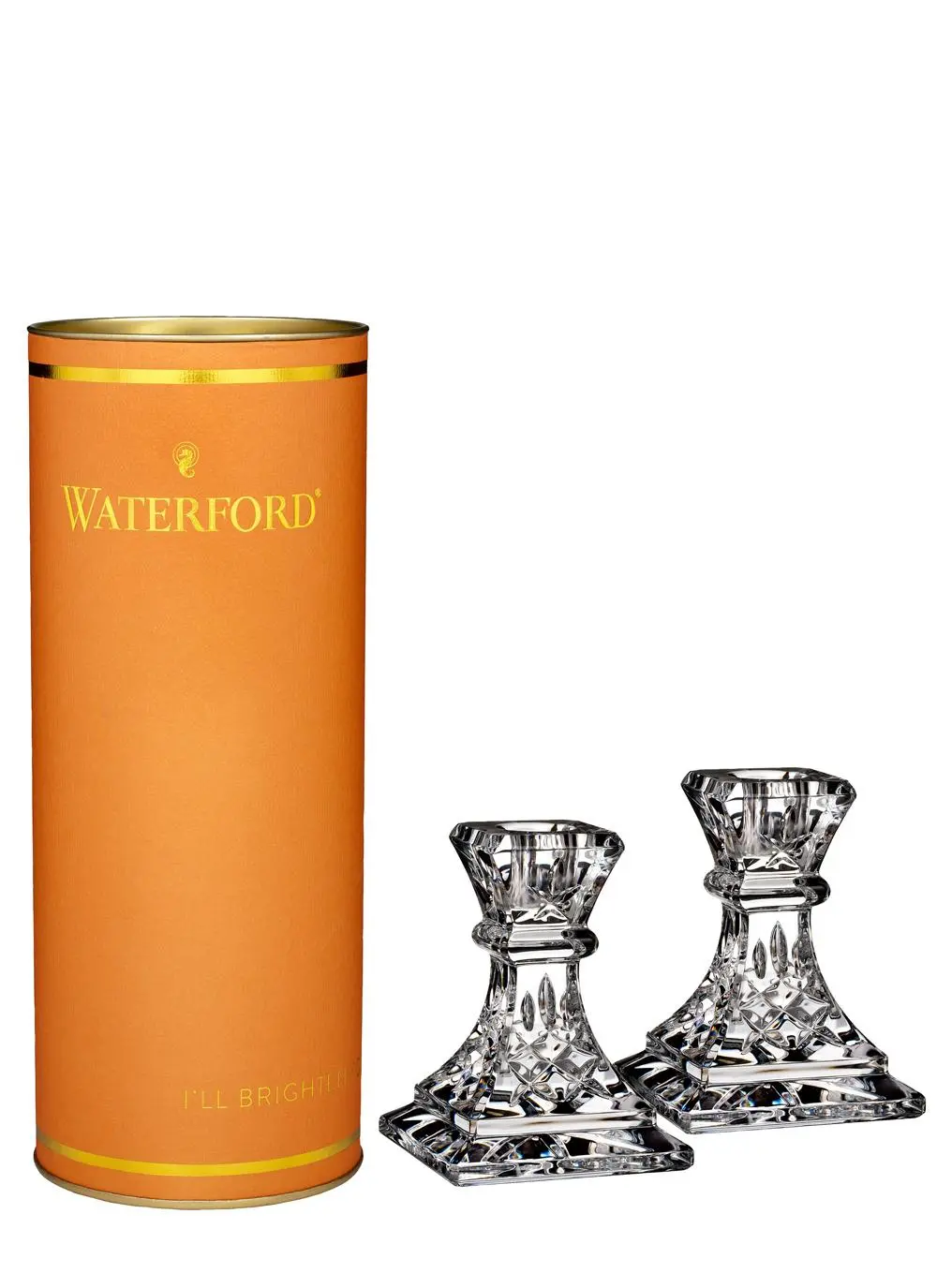Waterford Crystal Giftology 4 Inch Candlestick Pair