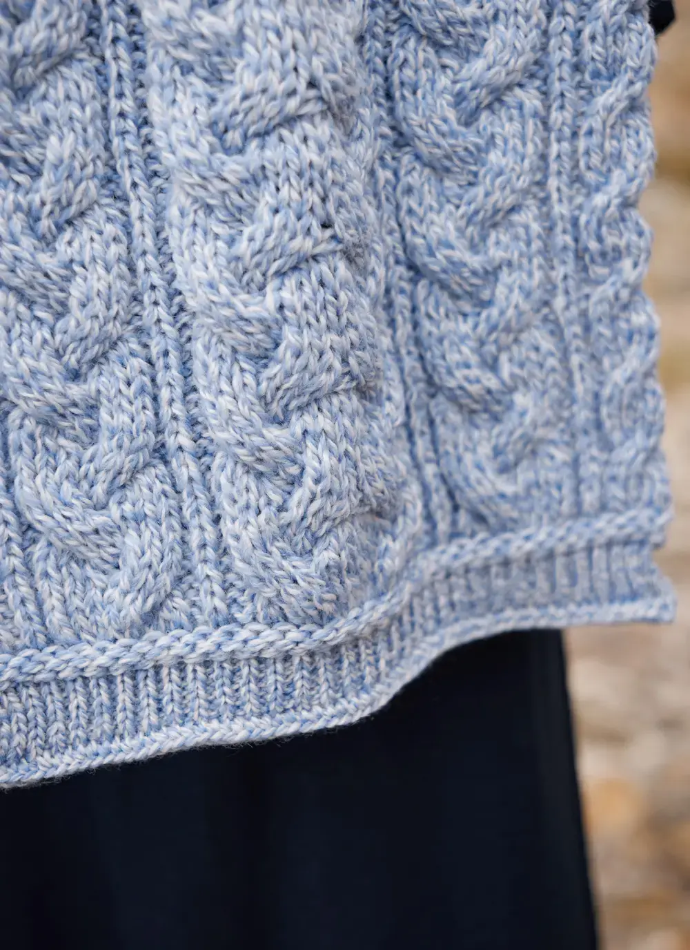 Chunky Cable Knit Scarf