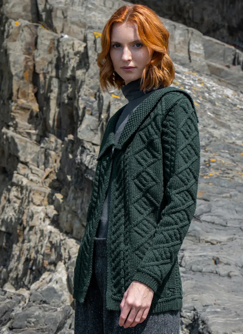 One Button Collar Cardigan 
