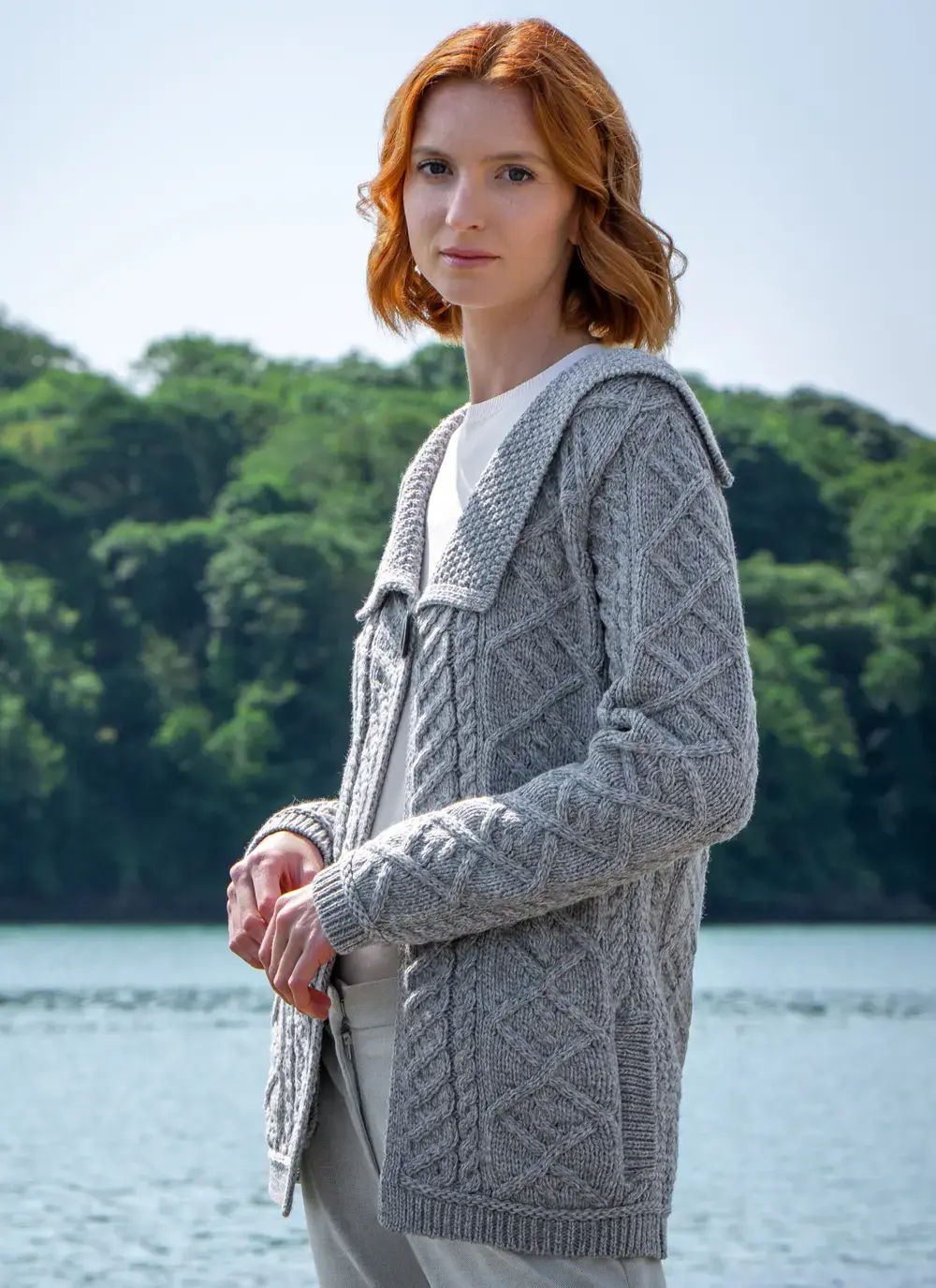 One Button Collar Cardigan 