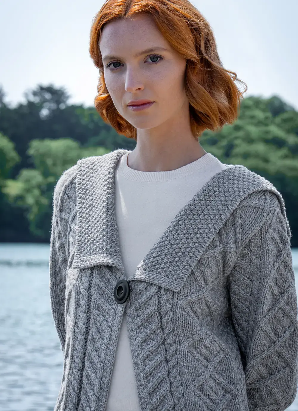 One Button Collar Cardigan 