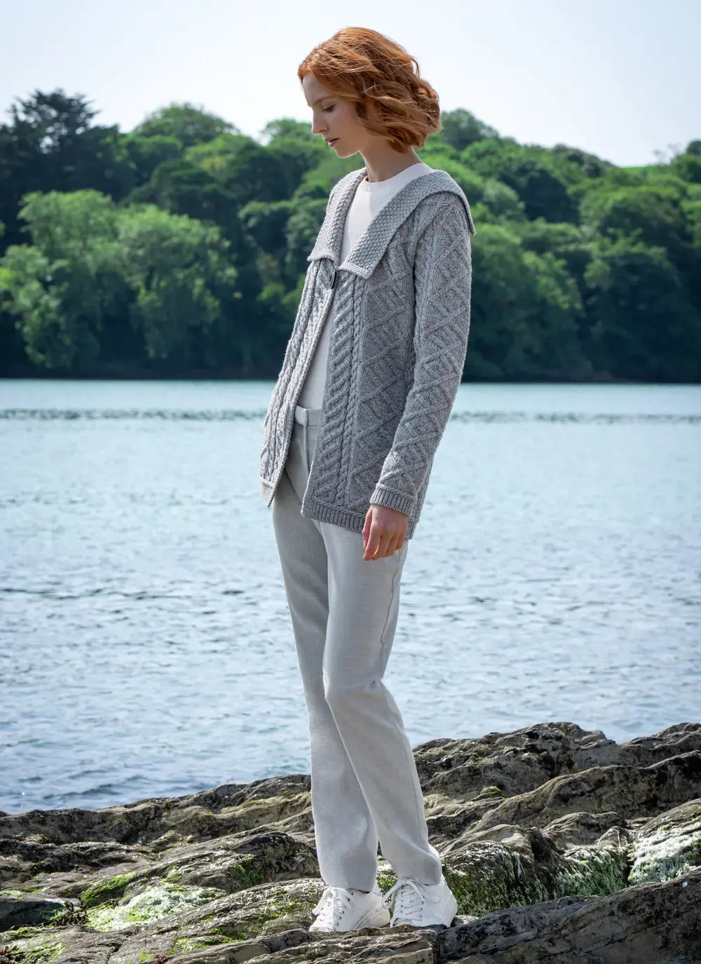 One Button Collar Cardigan 