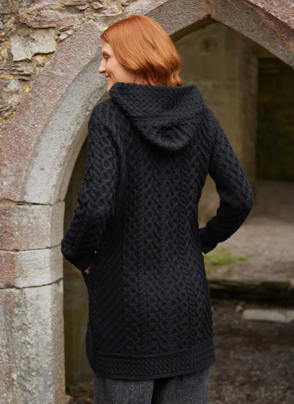 Catriona Side Zip Hooded Coatigan