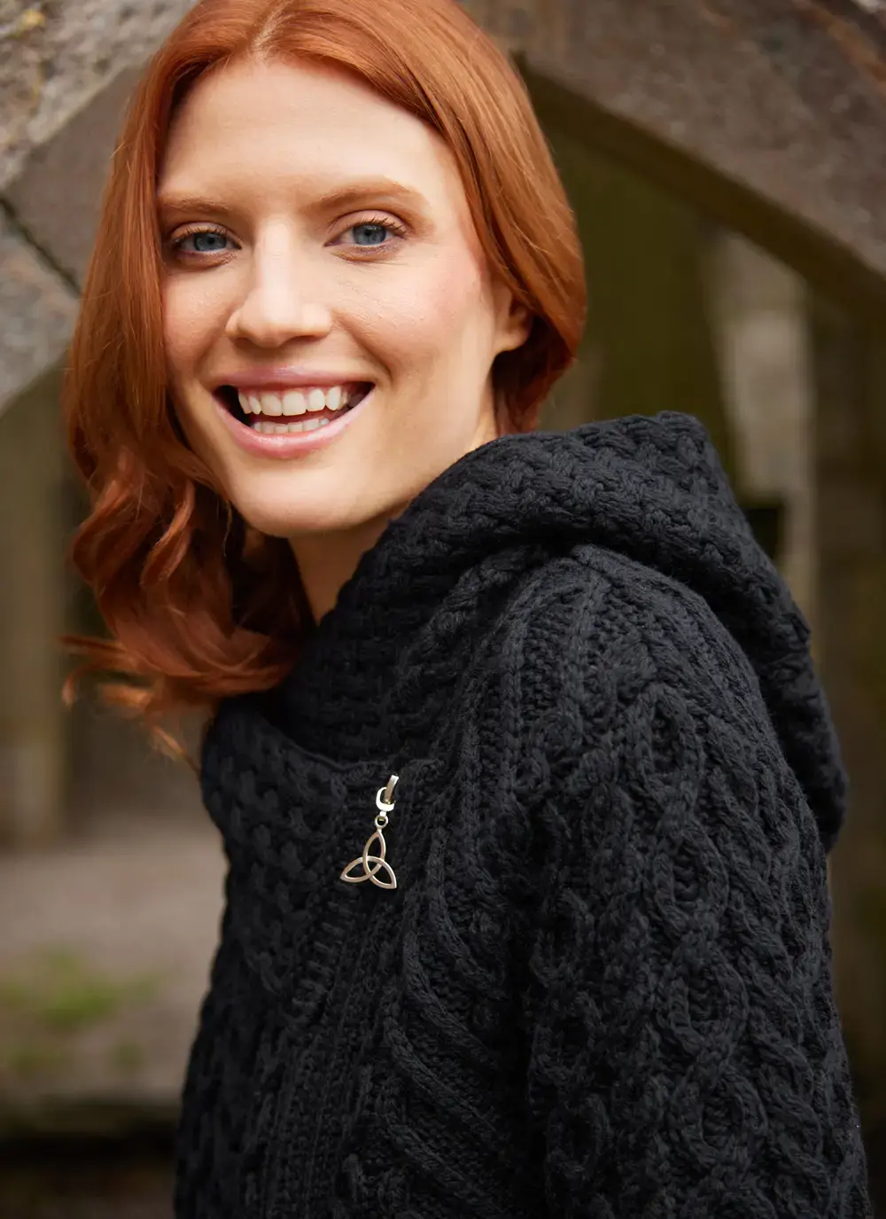 Catriona Side Zip Hooded Coatigan