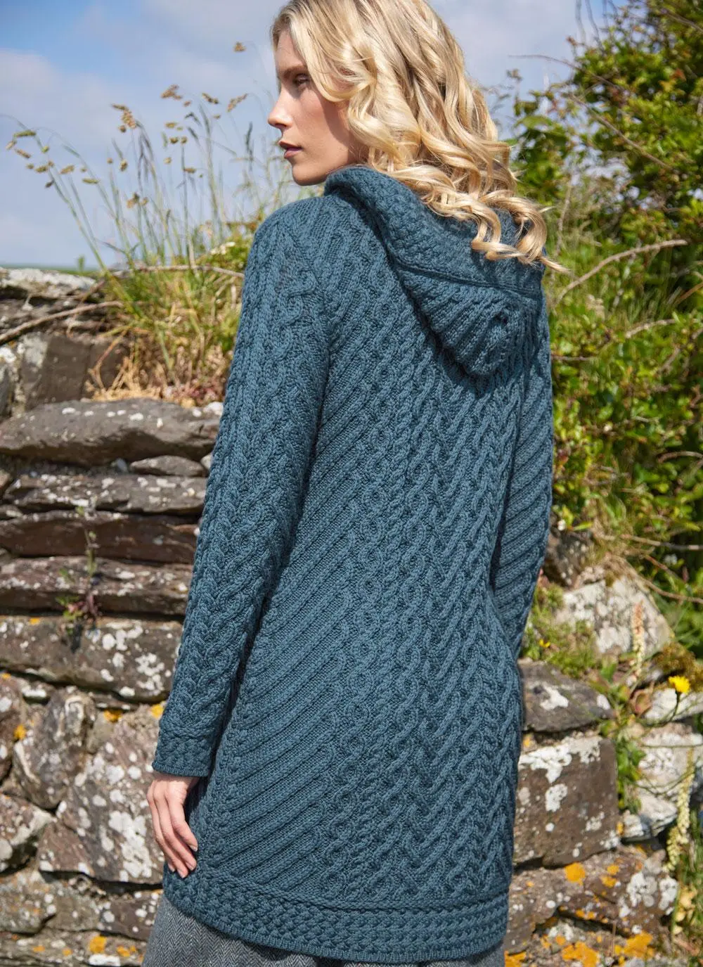 Catriona Side Zip Hooded Coatigan