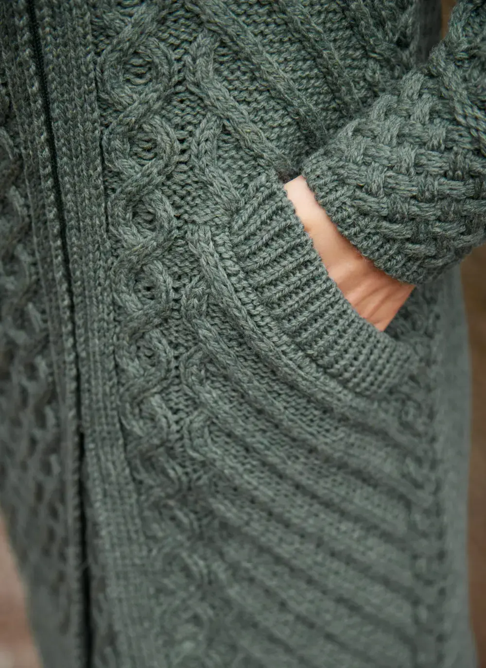Catriona Side Zip Hooded Coatigan