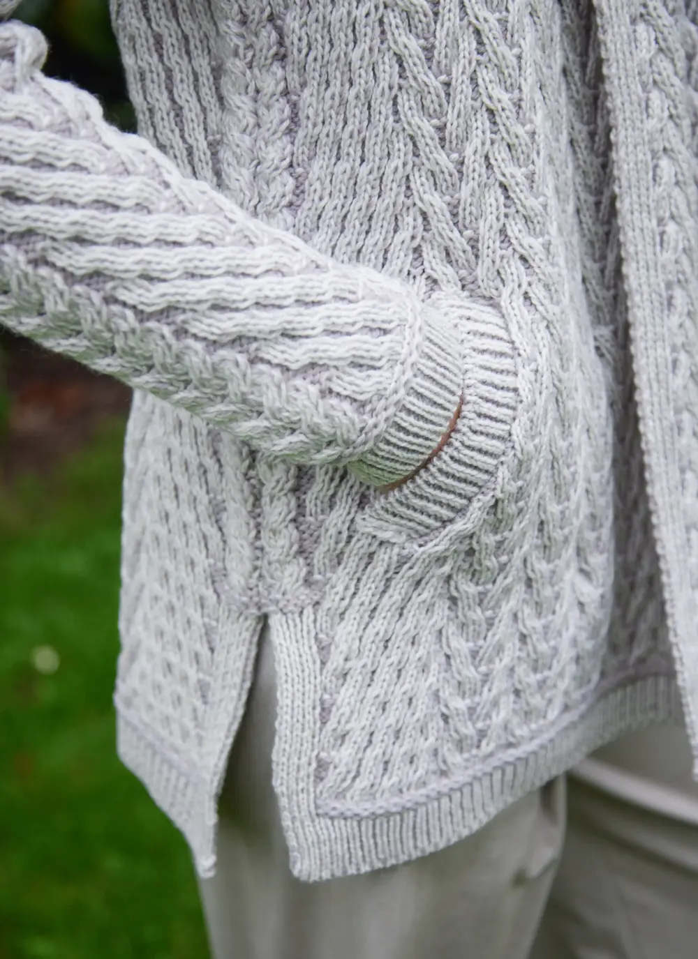 Riona Herringbone Edge to Edge Cardigan