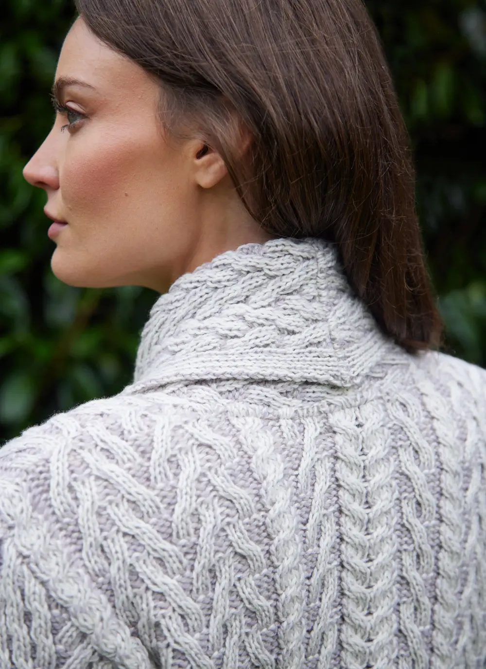 Riona Herringbone Edge to Edge Cardigan