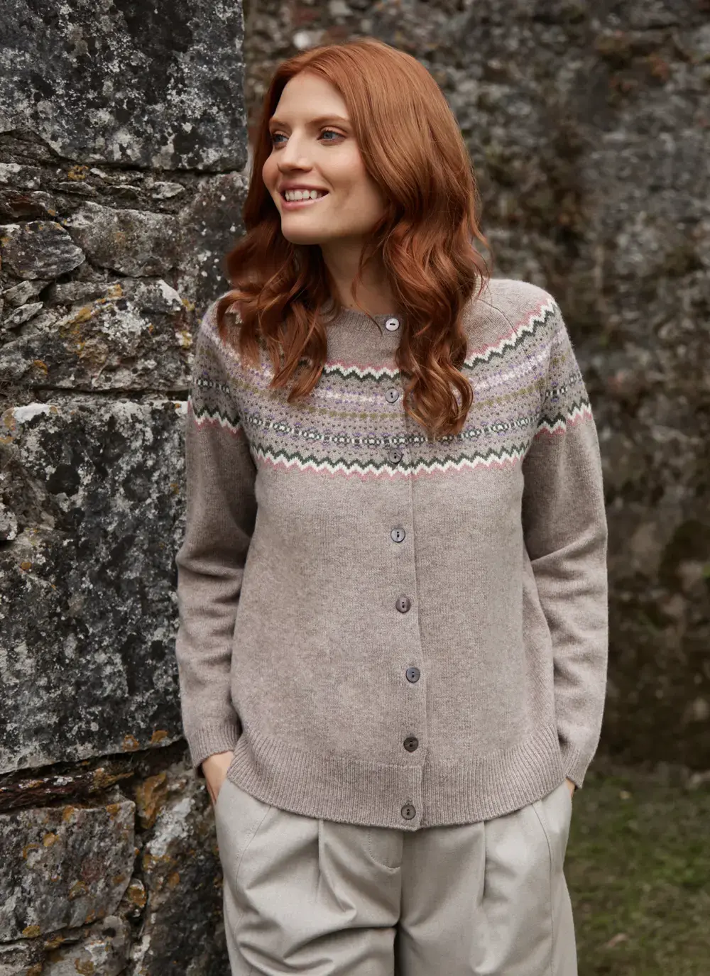 Sadie Merino Fairisle Cardigan 