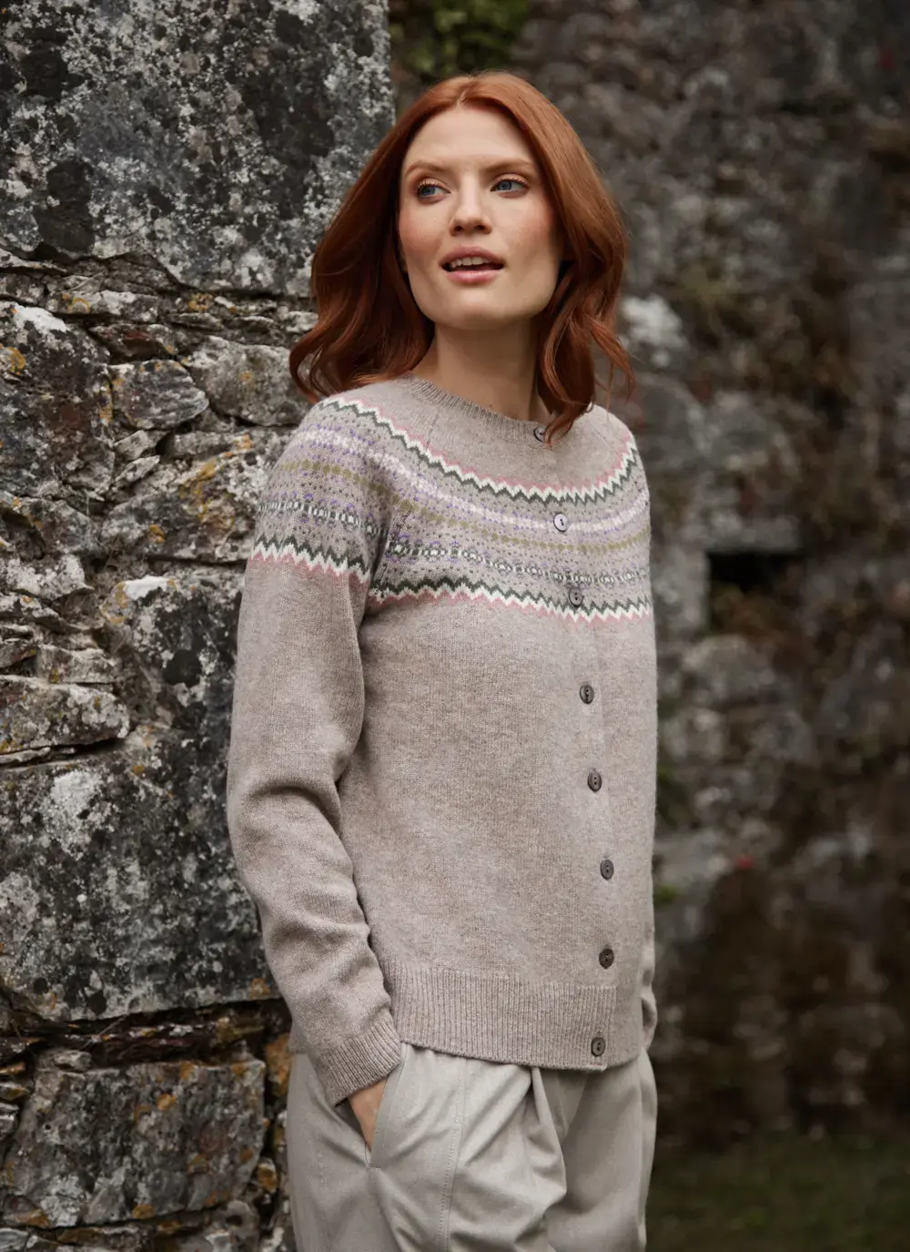 Sadie Merino Fairisle Cardigan 