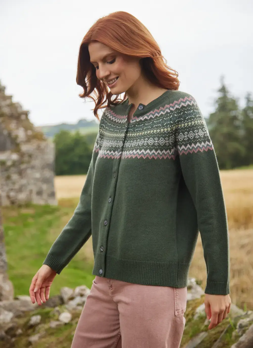 Sadie Merino Fairisle Cardigan 