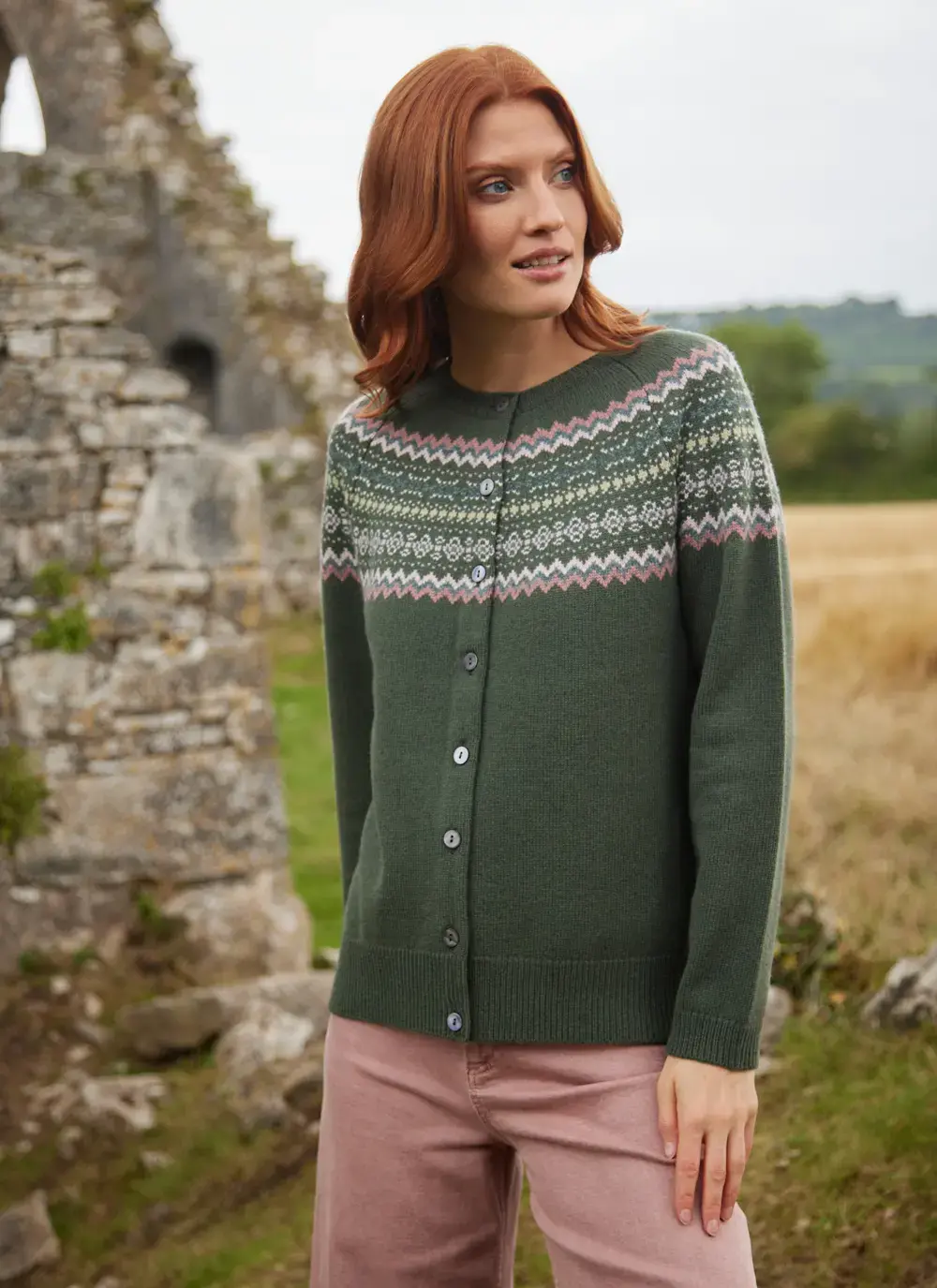 Sadie Merino Fairisle Cardigan 