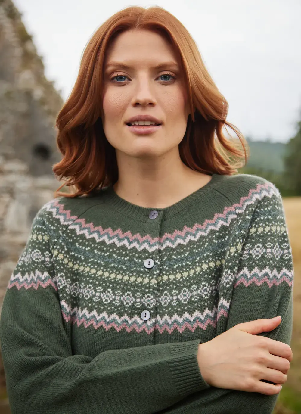 Sadie Merino Fairisle Cardigan 
