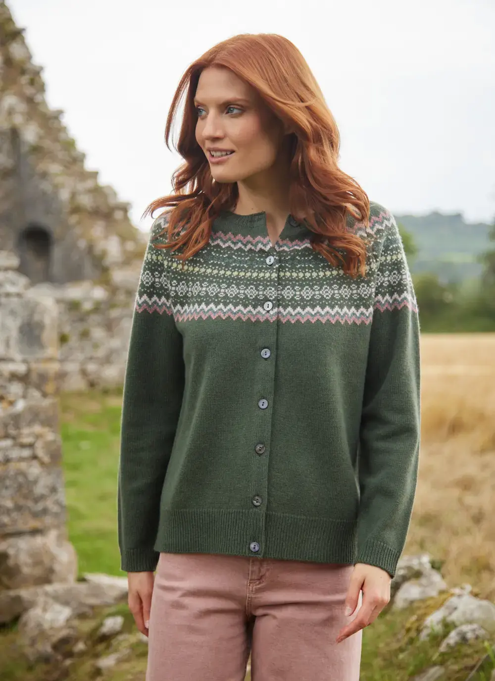 Sadie Merino Fairisle Cardigan 