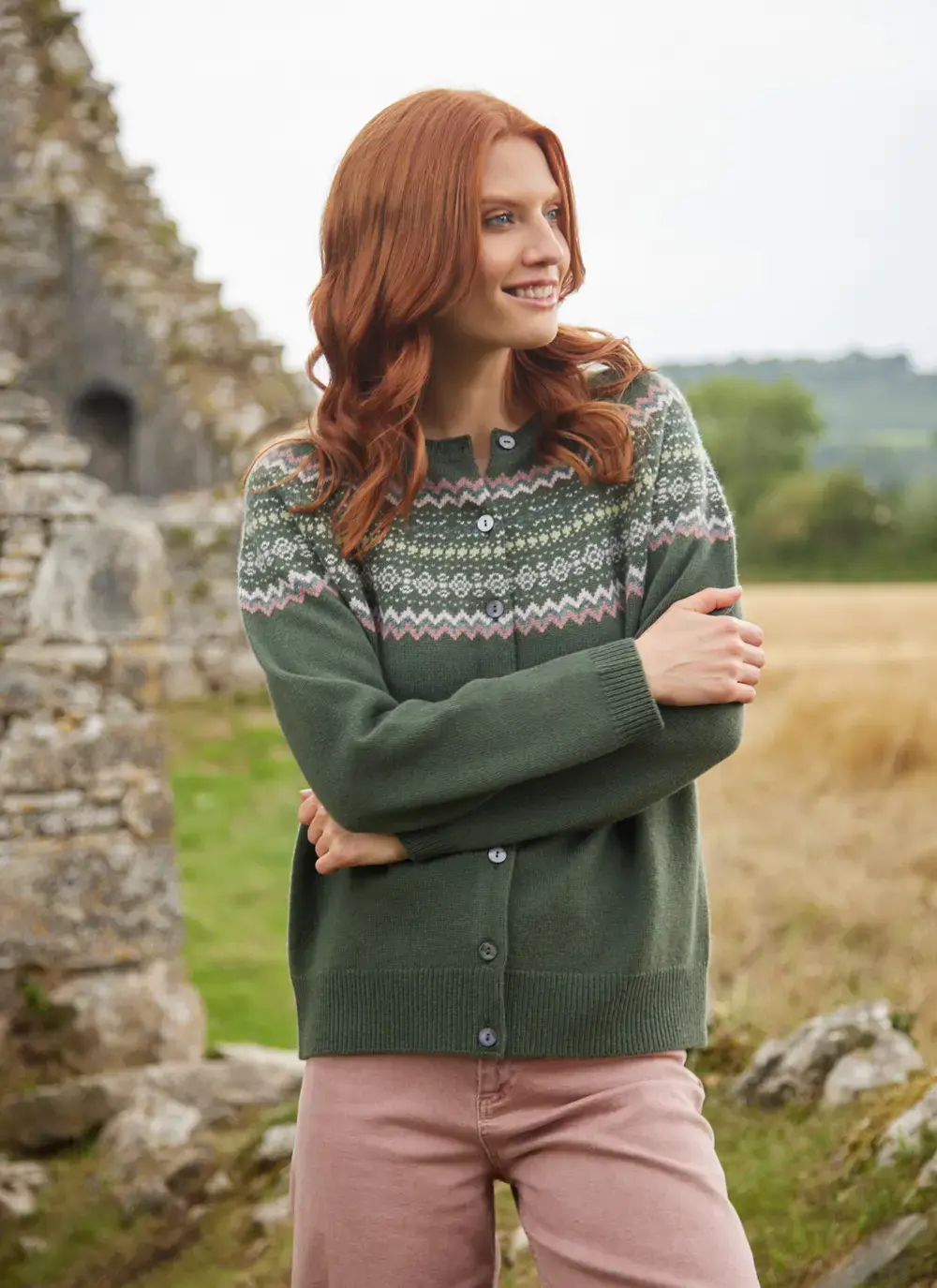 Sadie Merino Fairisle Cardigan 