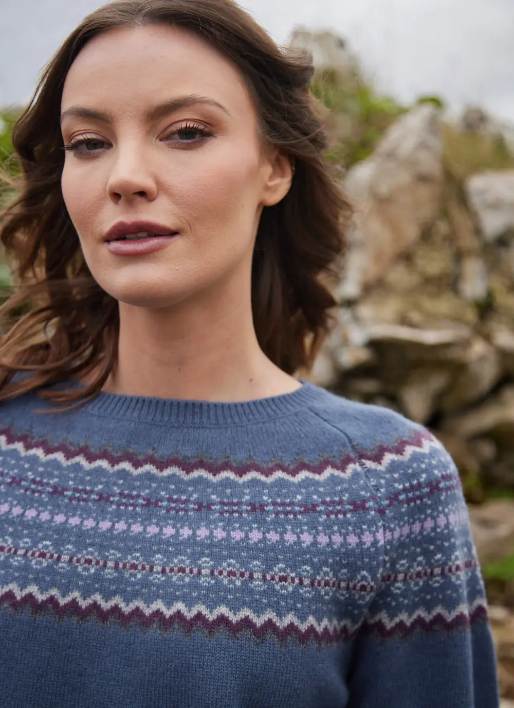 Holly Merino Fairisle Crew Neck Sweater