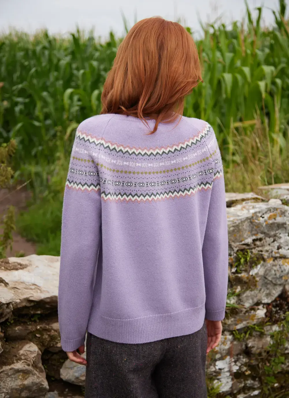 Holly Merino Fairisle Crew Neck Sweater
