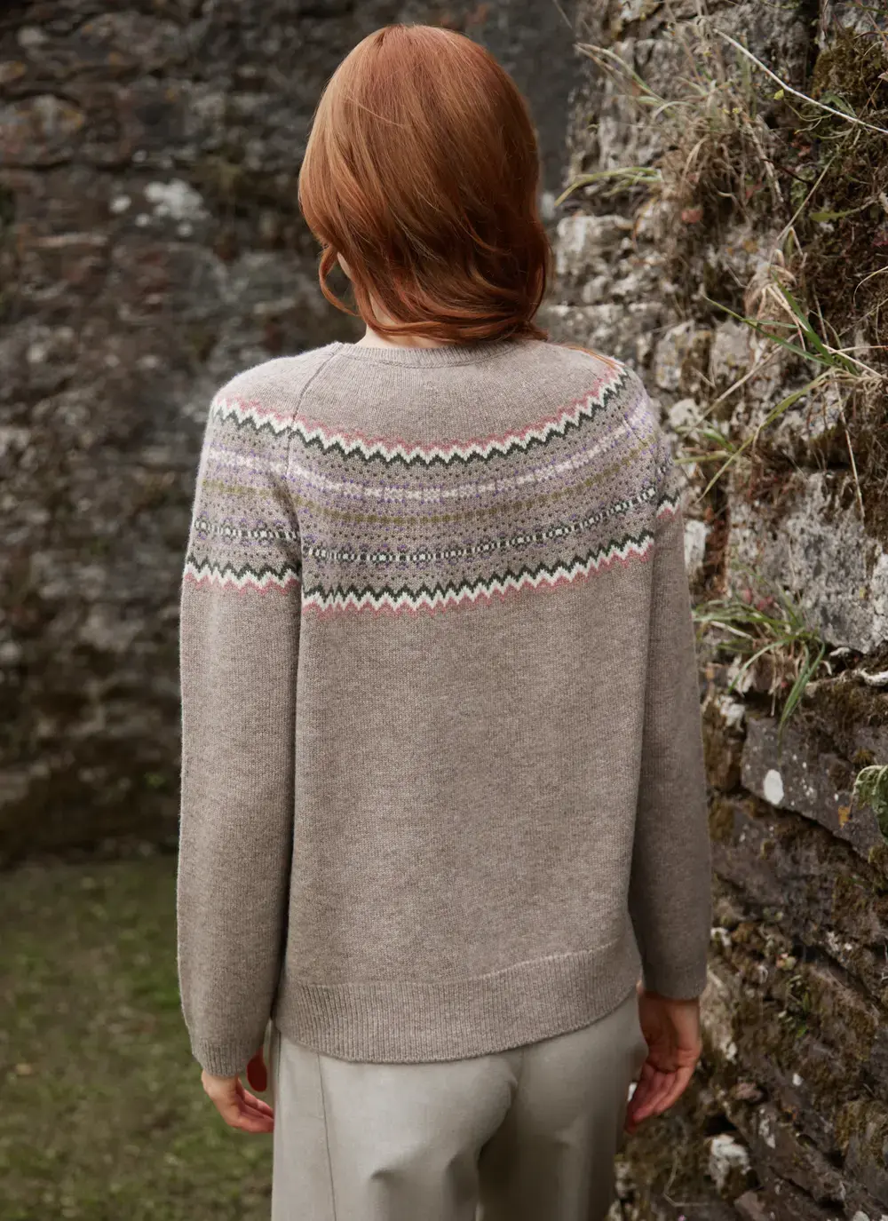 Holly Merino Fairisle Crew Neck Sweater