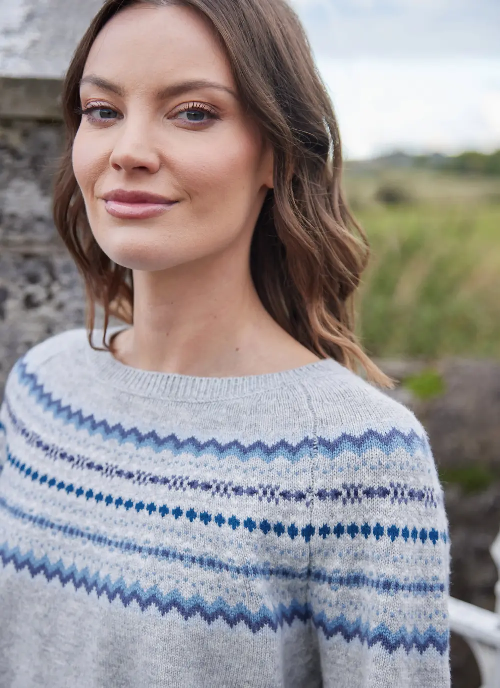 Holly Merino Fairisle Crew Neck Sweater