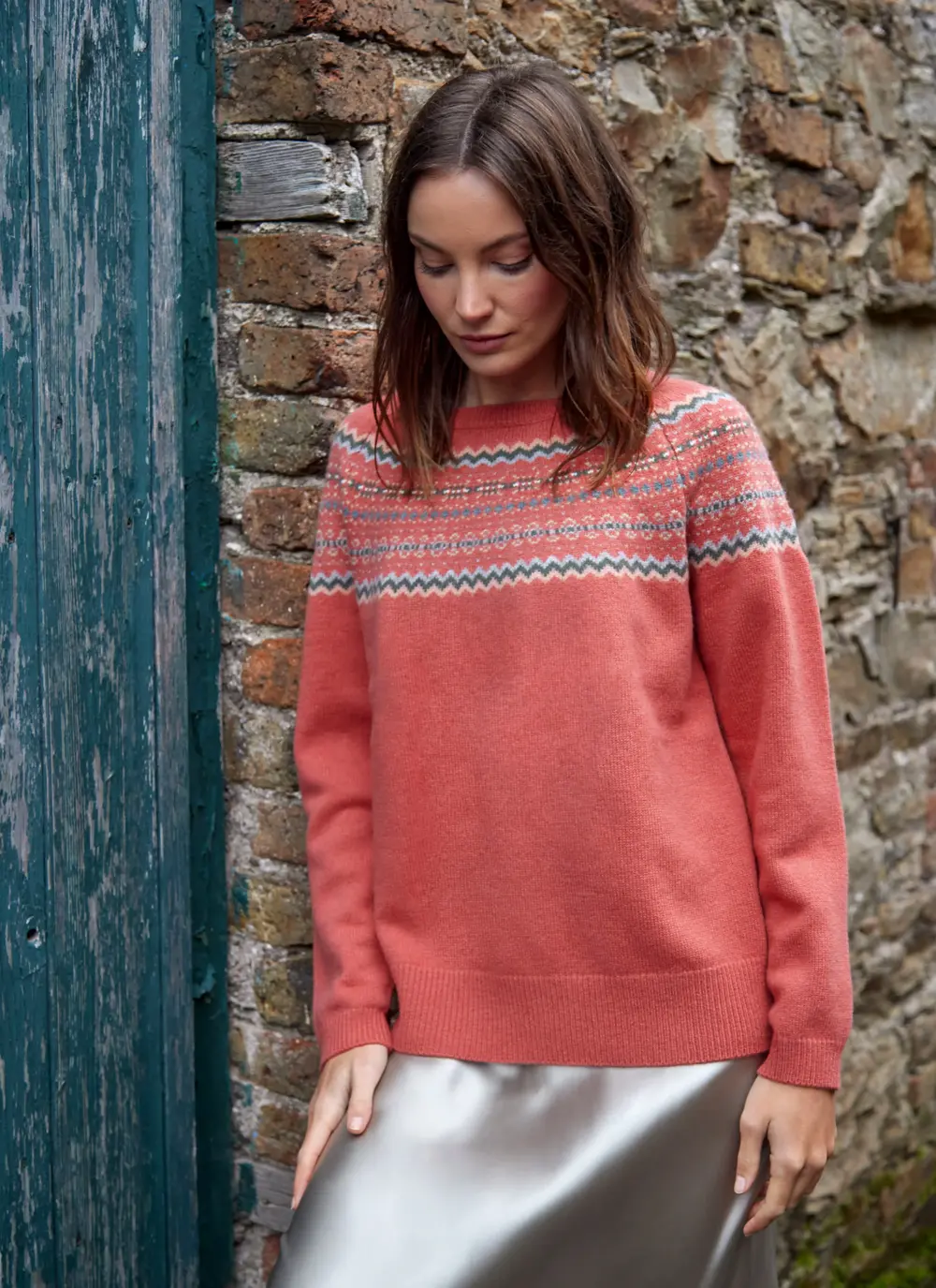 Holly Merino Fairisle Crew Neck Sweater