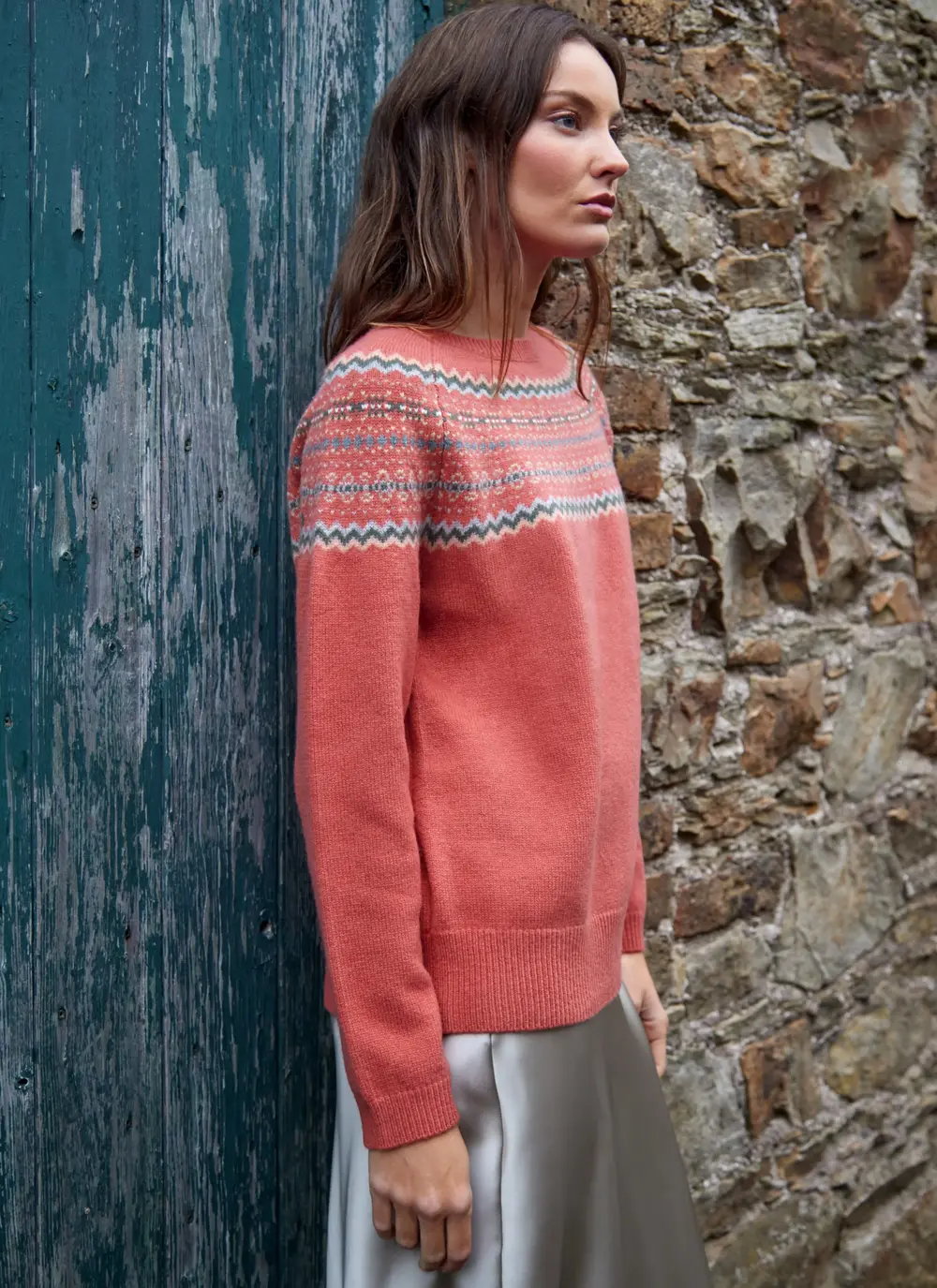 Holly Merino Fairisle Crew Neck Sweater