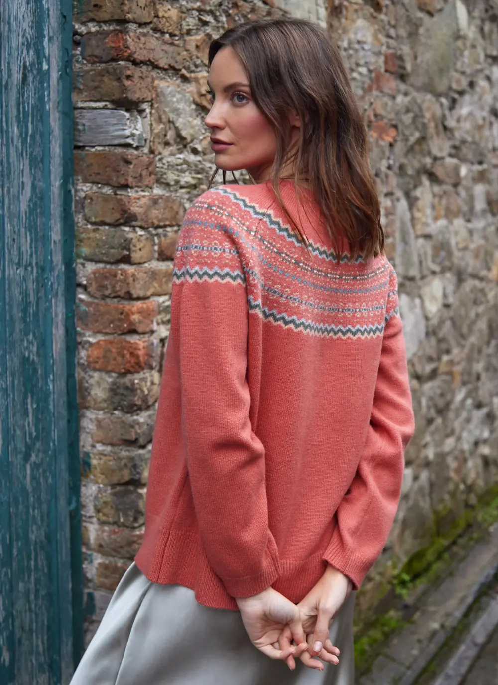Holly Merino Fairisle Crew Neck Sweater