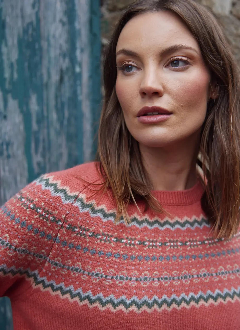 Holly Merino Fairisle Crew Neck Sweater