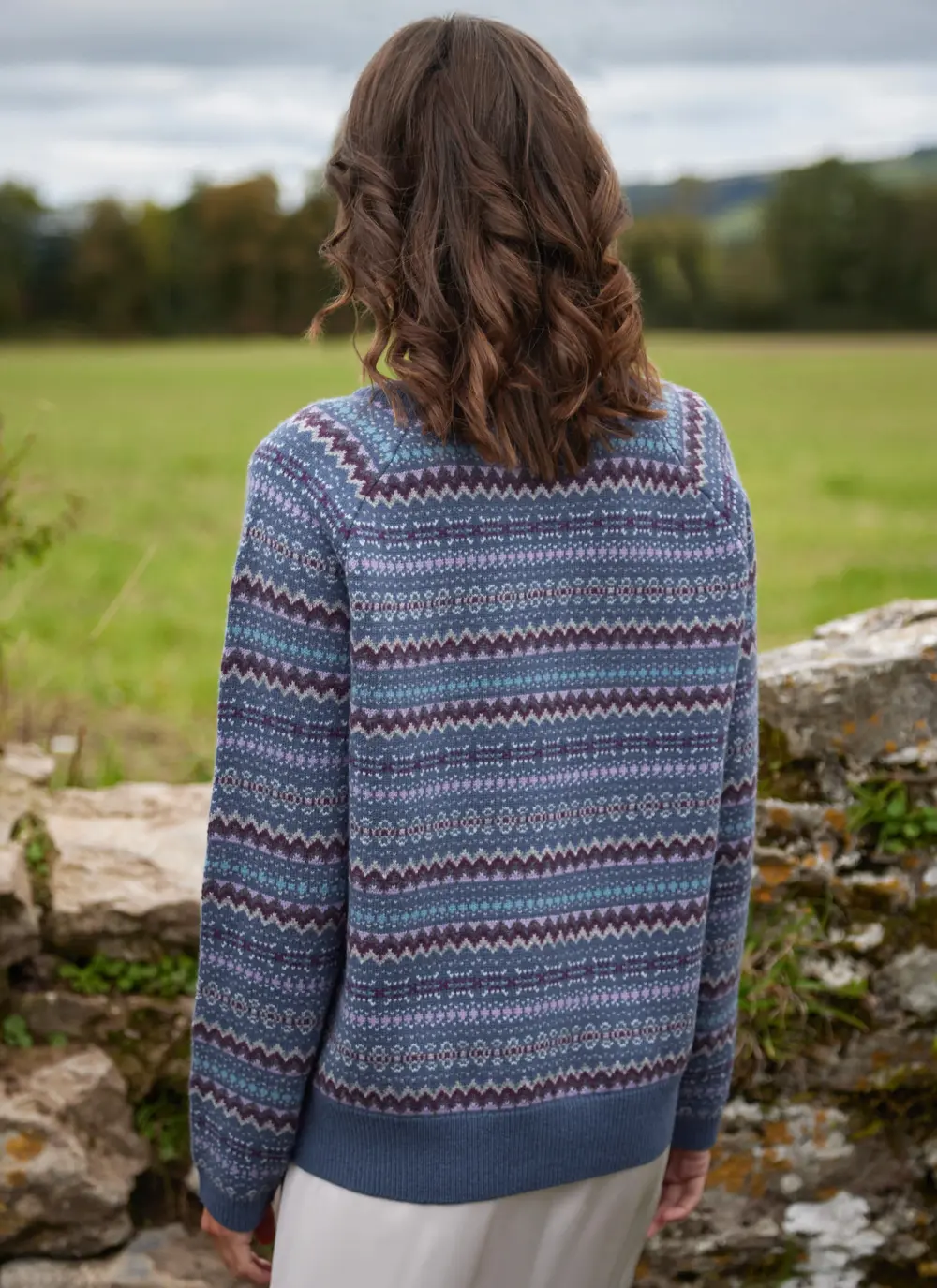 Willow Merino Fairisle Crew Neck Sweater
