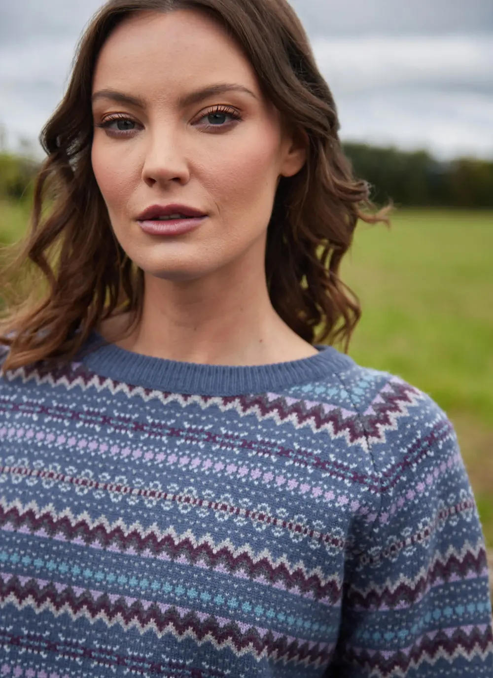 Willow Merino Fairisle Crew Neck Sweater