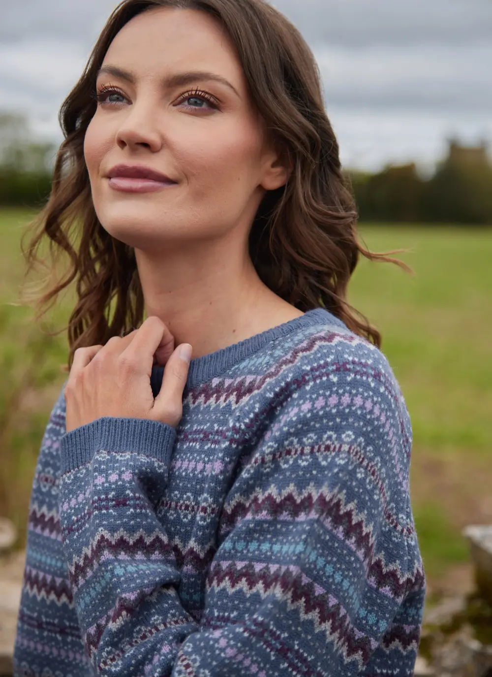 Willow Merino Fairisle Crew Neck Sweater