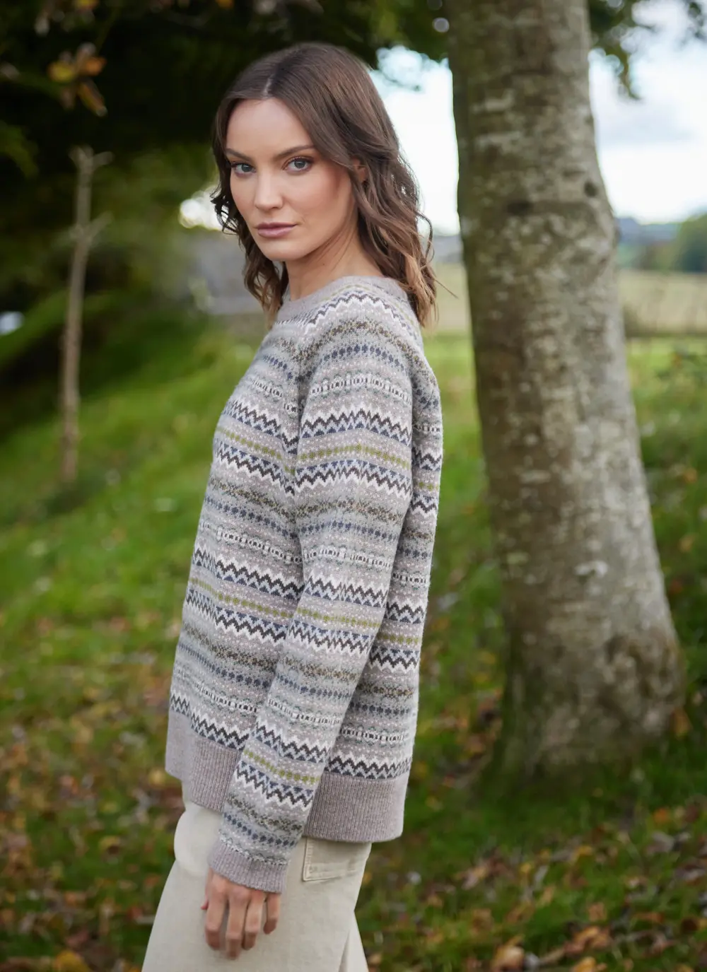 Willow Merino Fairisle Crew Neck Sweater