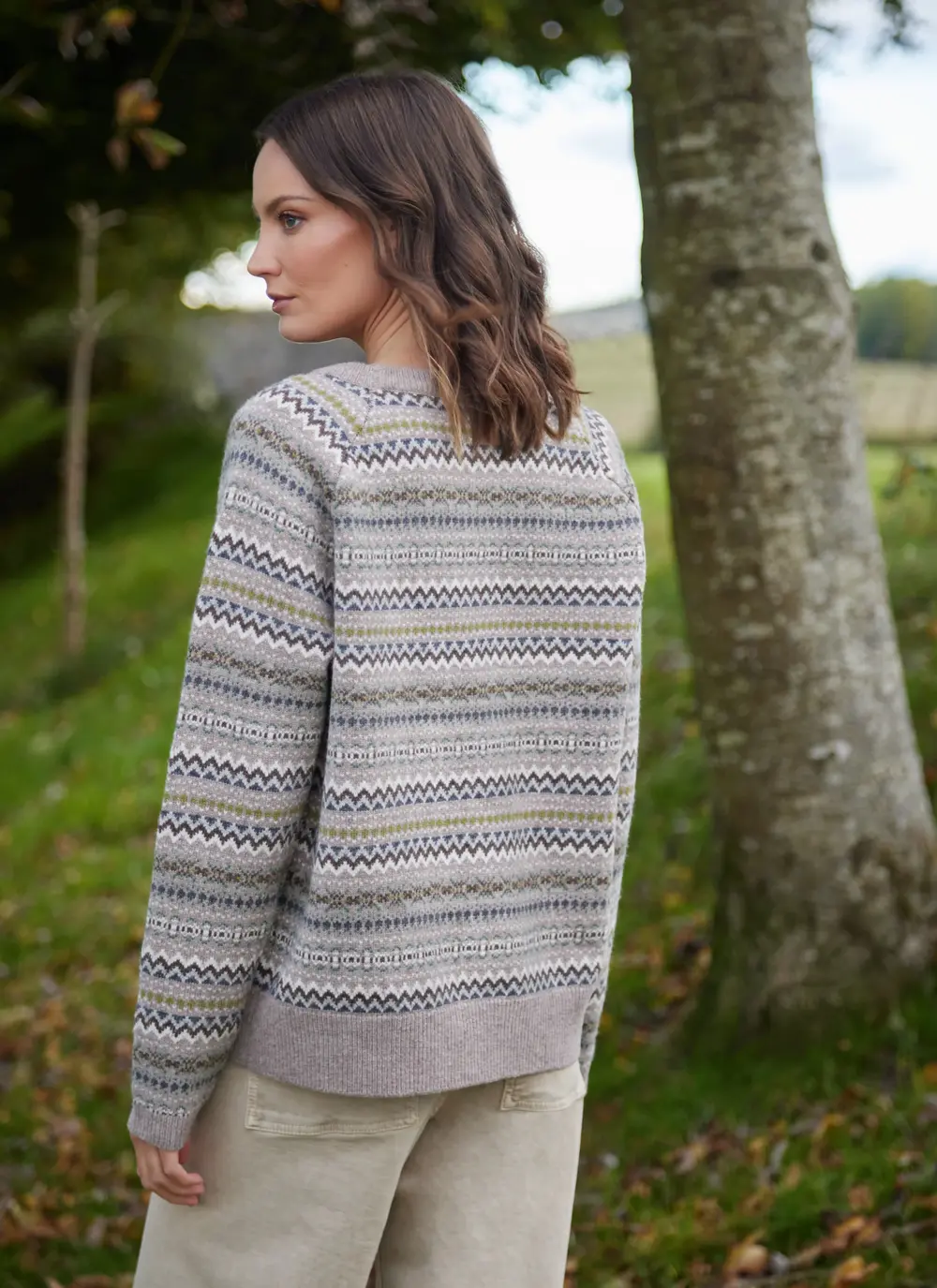 Willow Merino Fairisle Crew Neck Sweater