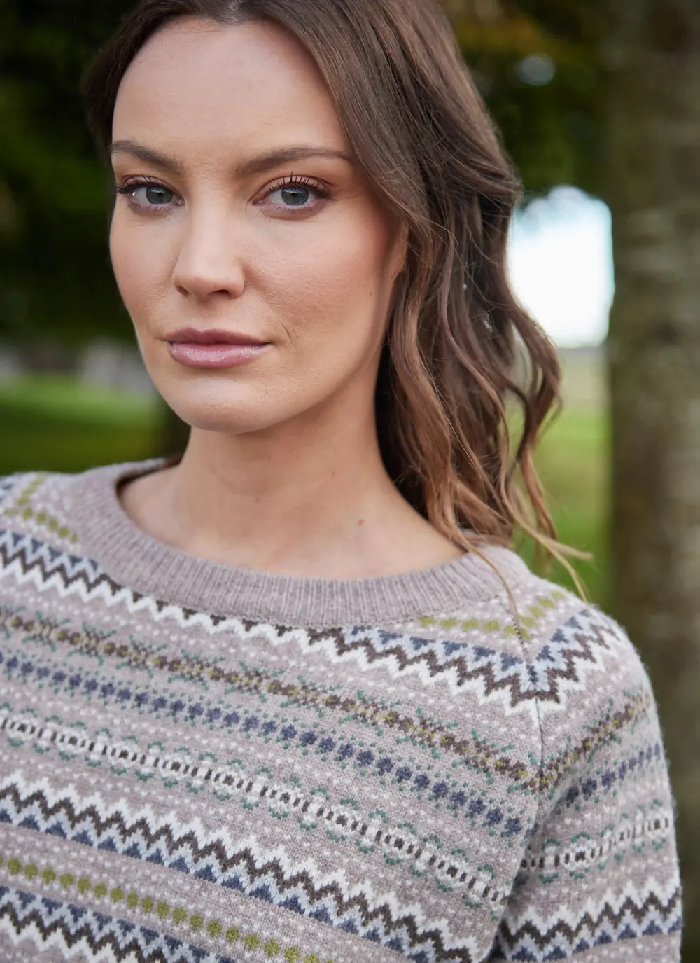 Willow Merino Fairisle Crew Neck Sweater
