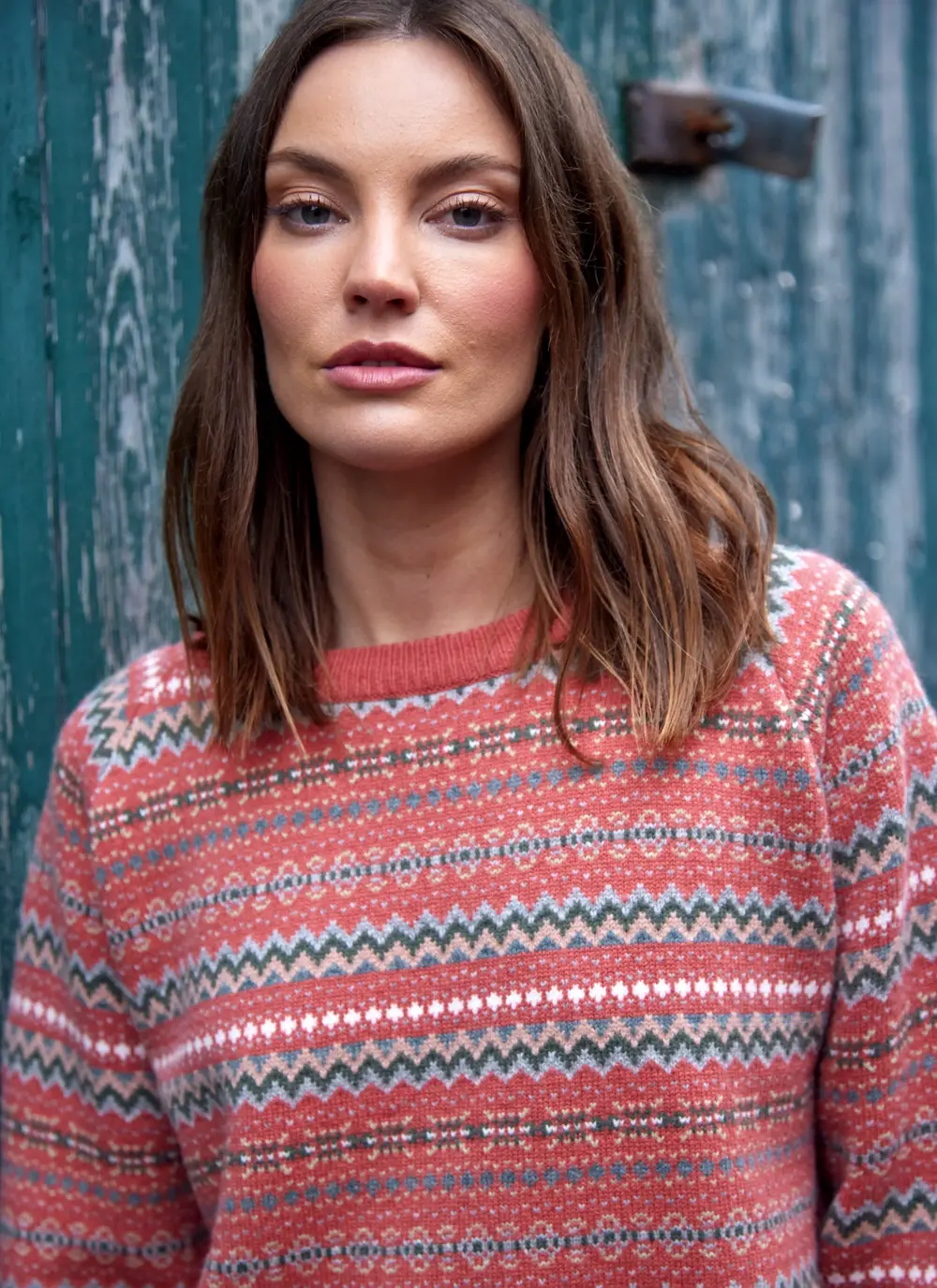 Willow Merino Fairisle Crew Neck Sweater