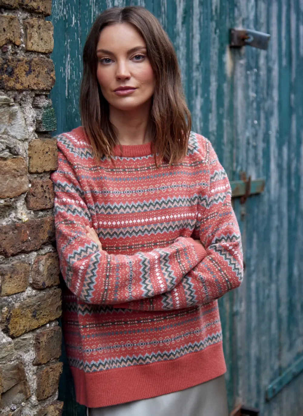 Willow Merino Fairisle Crew Neck Sweater