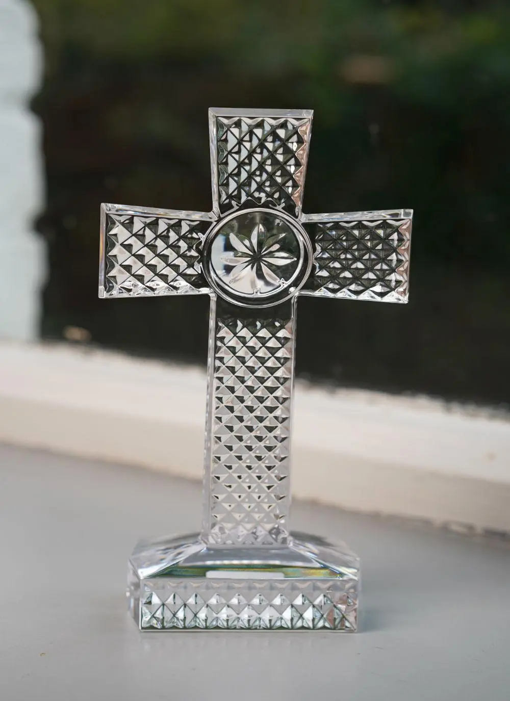 Waterford Crystal Diamond Cut Standing Cross